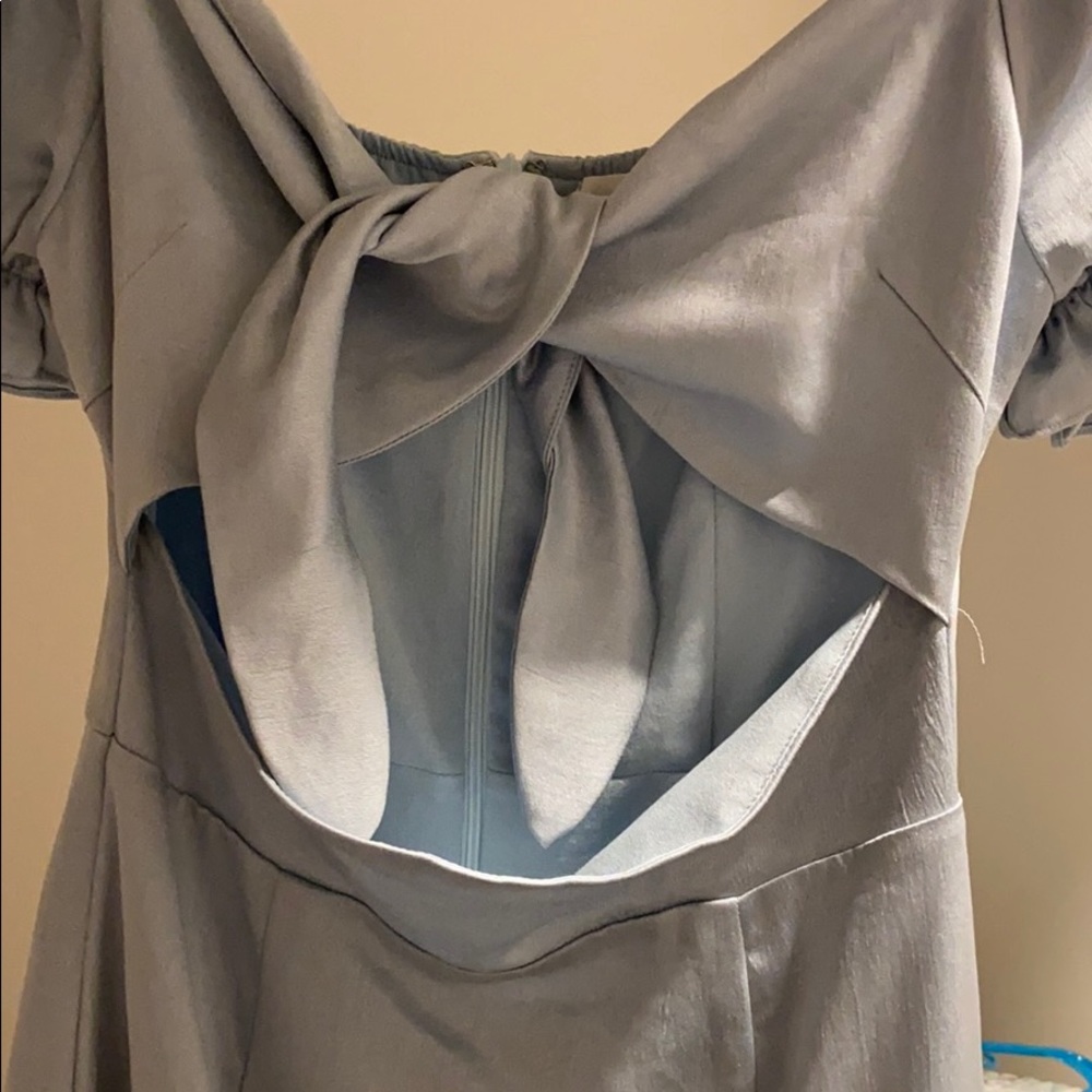 Super Down Revolve Blue Mini Dress - image 4